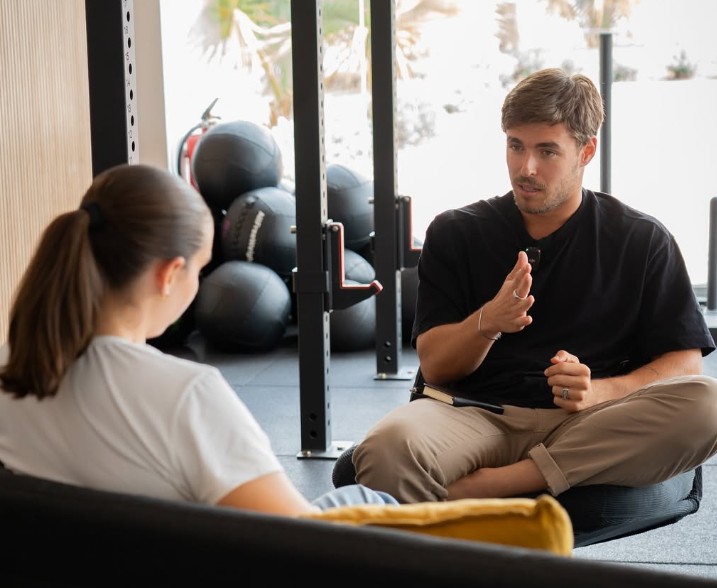 Atendiendo a un cliente